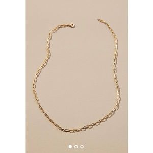 Anthropologie Dainty Paperclip Necklace - NWT